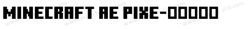 Minecraft AE Pixe字体转换
